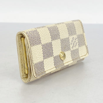 Louis Vuitton Damier Azur Multicle 4 Key Case N60020 White