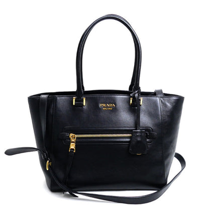 Prada Prada 2-Way Shoulder Bag Black 1Bg227