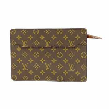 Louis Vuitton Monogram Pochette Homme Clutch Bag M51795 Brown