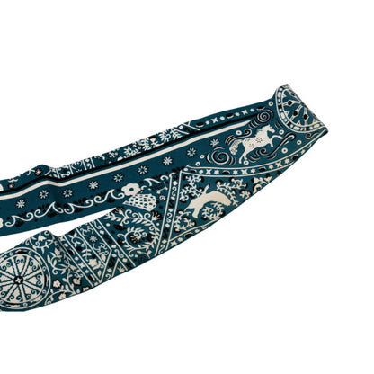 Hermes Herms Twilly Peuple Du Vent Scarf