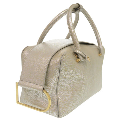 Like New Delvaux Cool Box Mm Calfskin Leather Antique Silver Aa0457Amf080Ddo 2-Way Handbag 1257