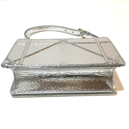 Christian Dior Small Flap Bag Bag Chain Shoulder Shoulder Bag Silver Goldhardware