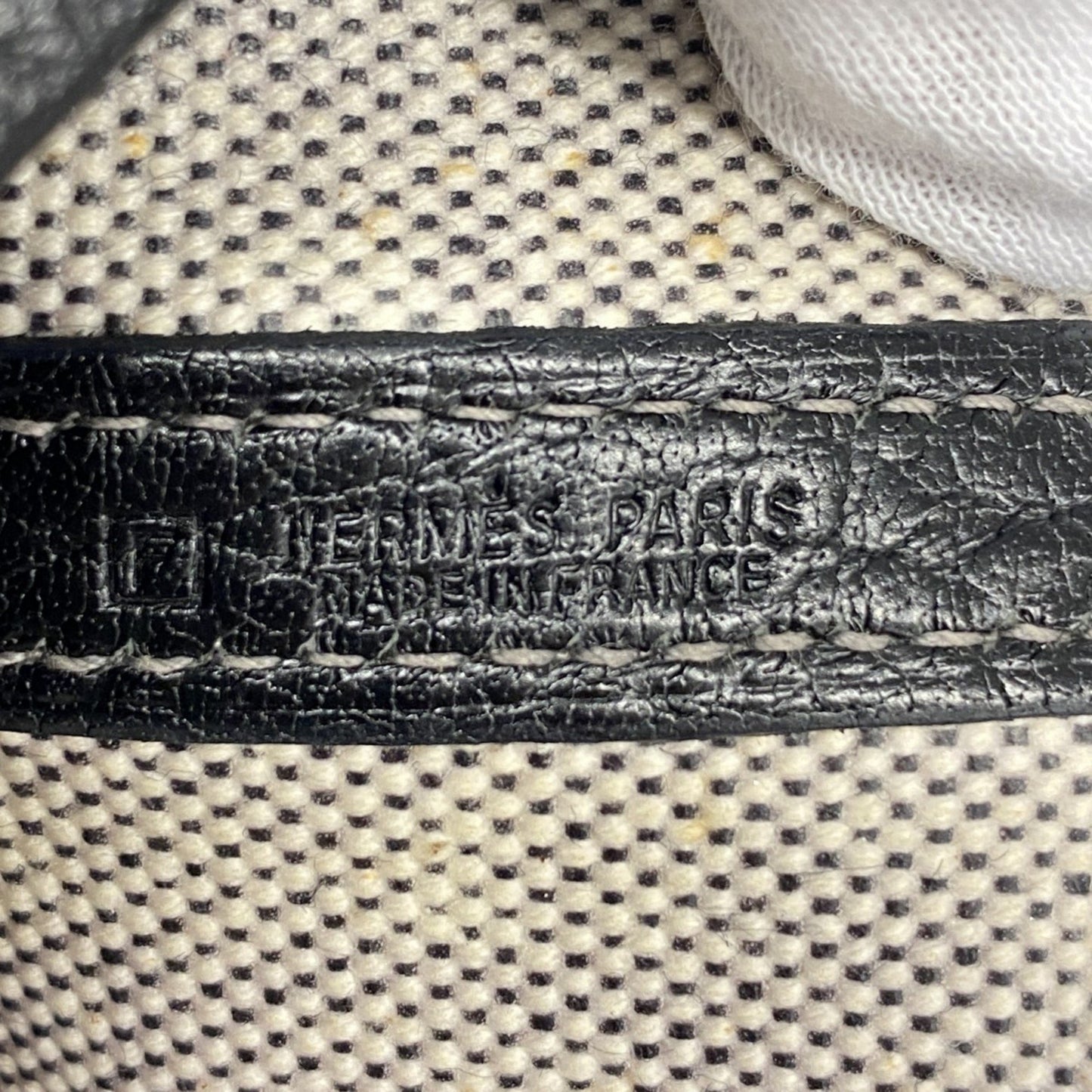 Hermes Herms Garden Mm Toile H Black Tote Bag