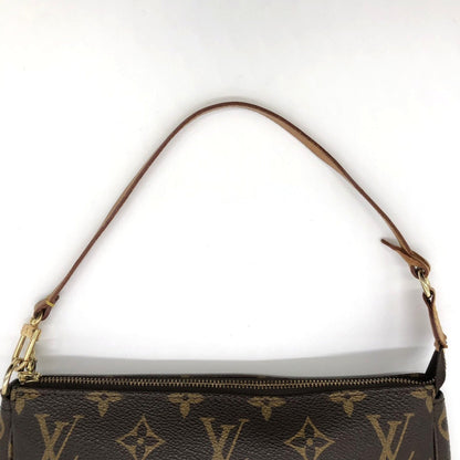 Louis Vuitton M51980 Pochette Accessoires Handbag Brown Monogram Canvas Leather