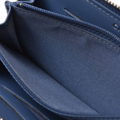 Chanel Wallet Bi-Fold Chanel A81973 Coco Mark Deauville Blue Tweed