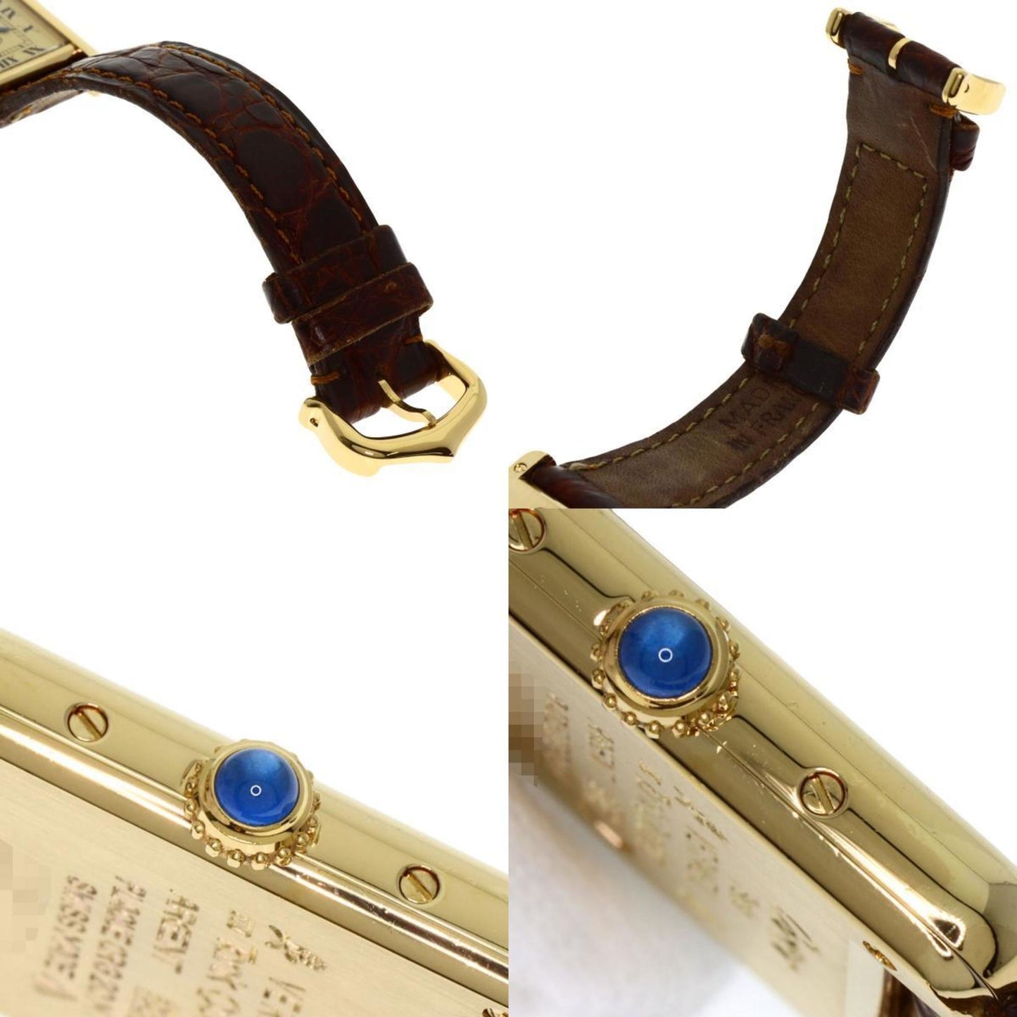 Cartier Must Tank Sm Watch W1003154 Silver/Leather