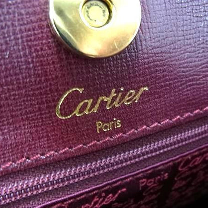 Cartier Must Line Handbag - Bordeaux Leather