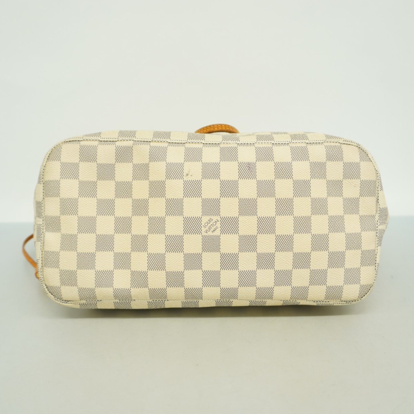 Louis Vuitton Damier Azur Neverfull Mm Tote Bag N51107 White
