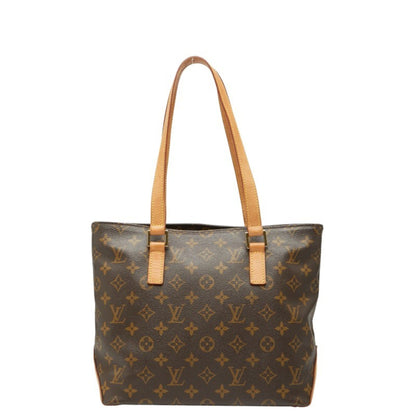 Louis Vuitton Monogram Cabas Piano Handbag Tote Bag M51148 Brown Leather