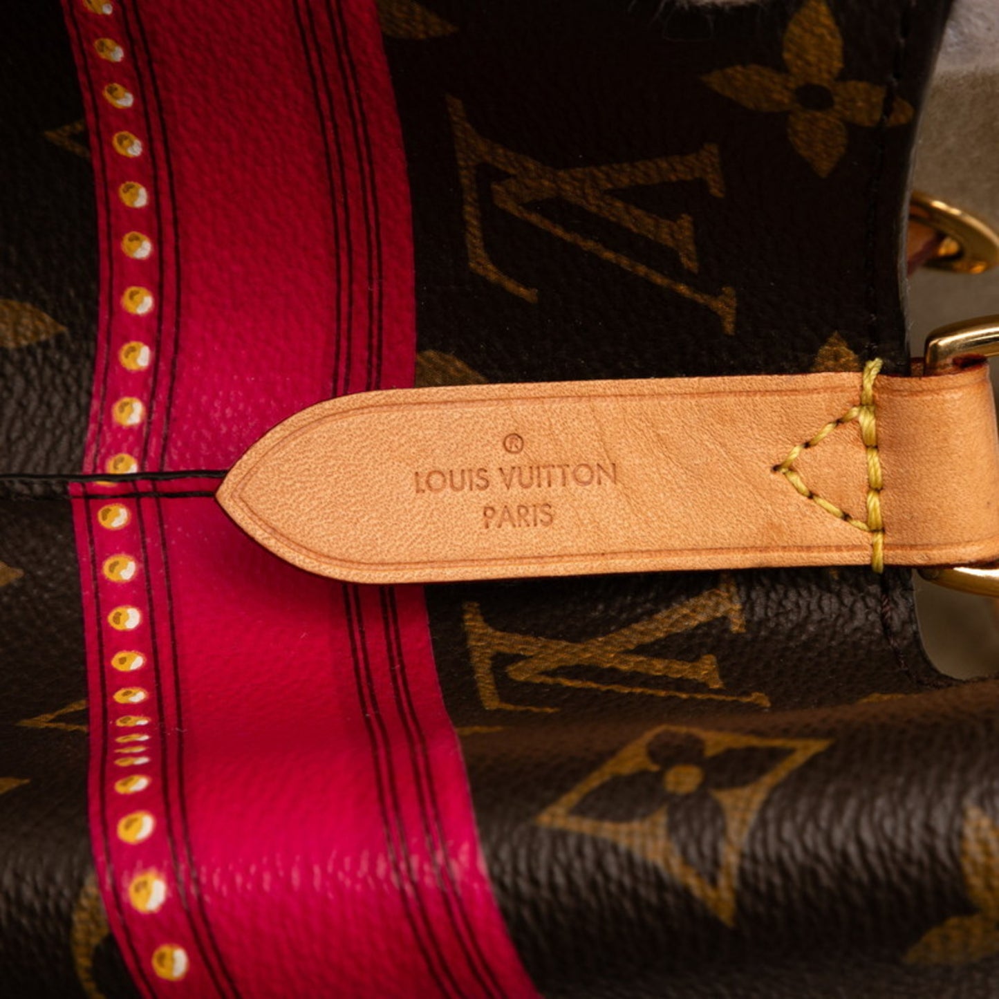 Louis Vuitton Monogram Neonoe Summer Trunk Shoulder Bag M40649 Brown Multicolor Leather