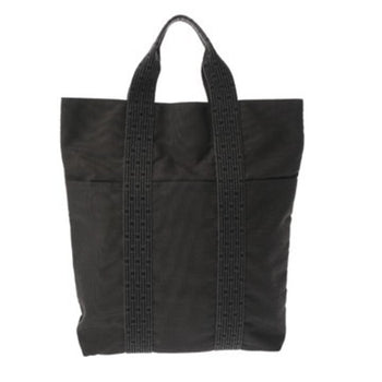 Hermes Airline Cabas Gray Women'S Canvas Tote Bag