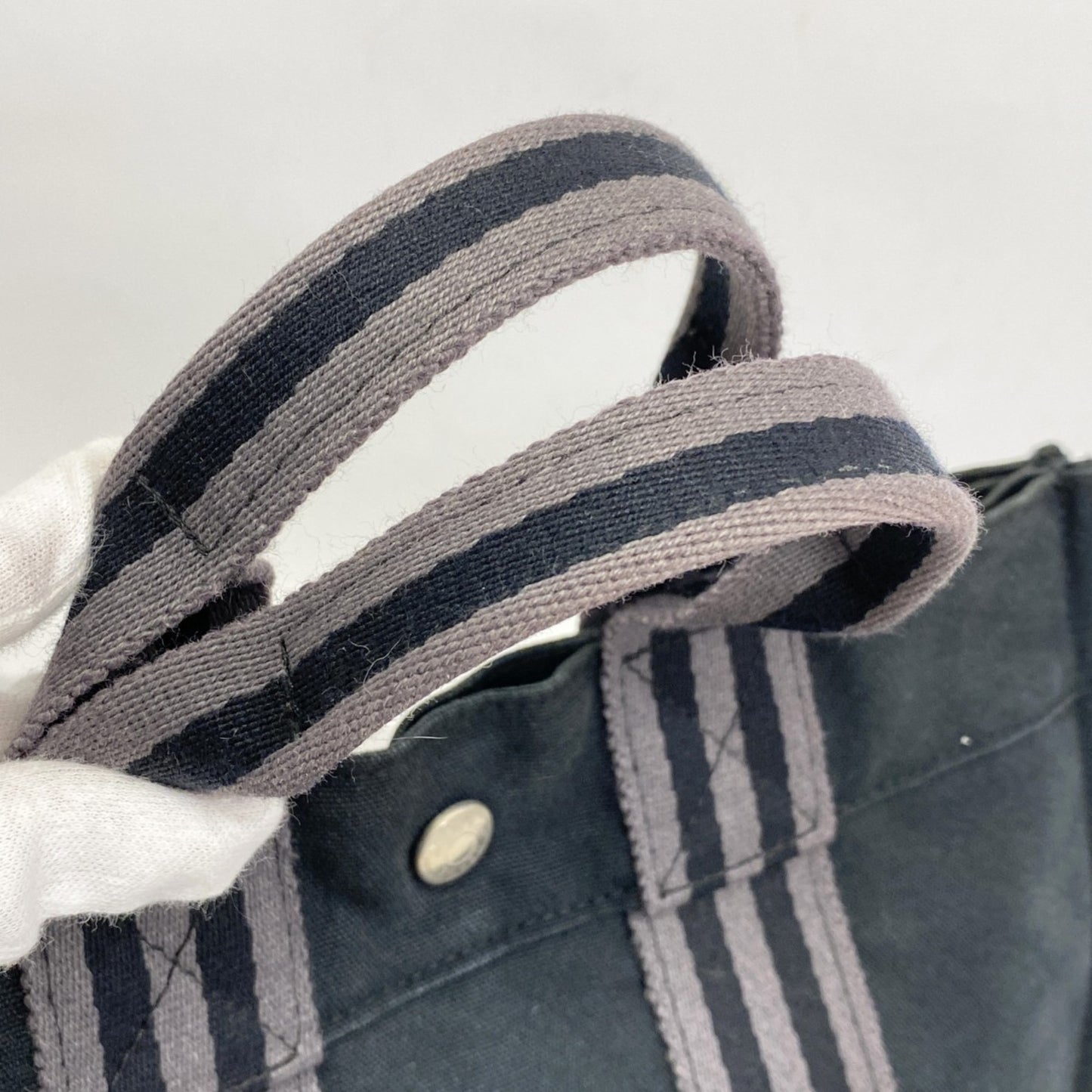 Hermes Tote Bag Foul To Pm Canvas Black