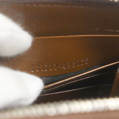 Gucci Balenciaga The Hacker Project Neoclassic Canvas And Leather Gg Print Round Zip Wallet