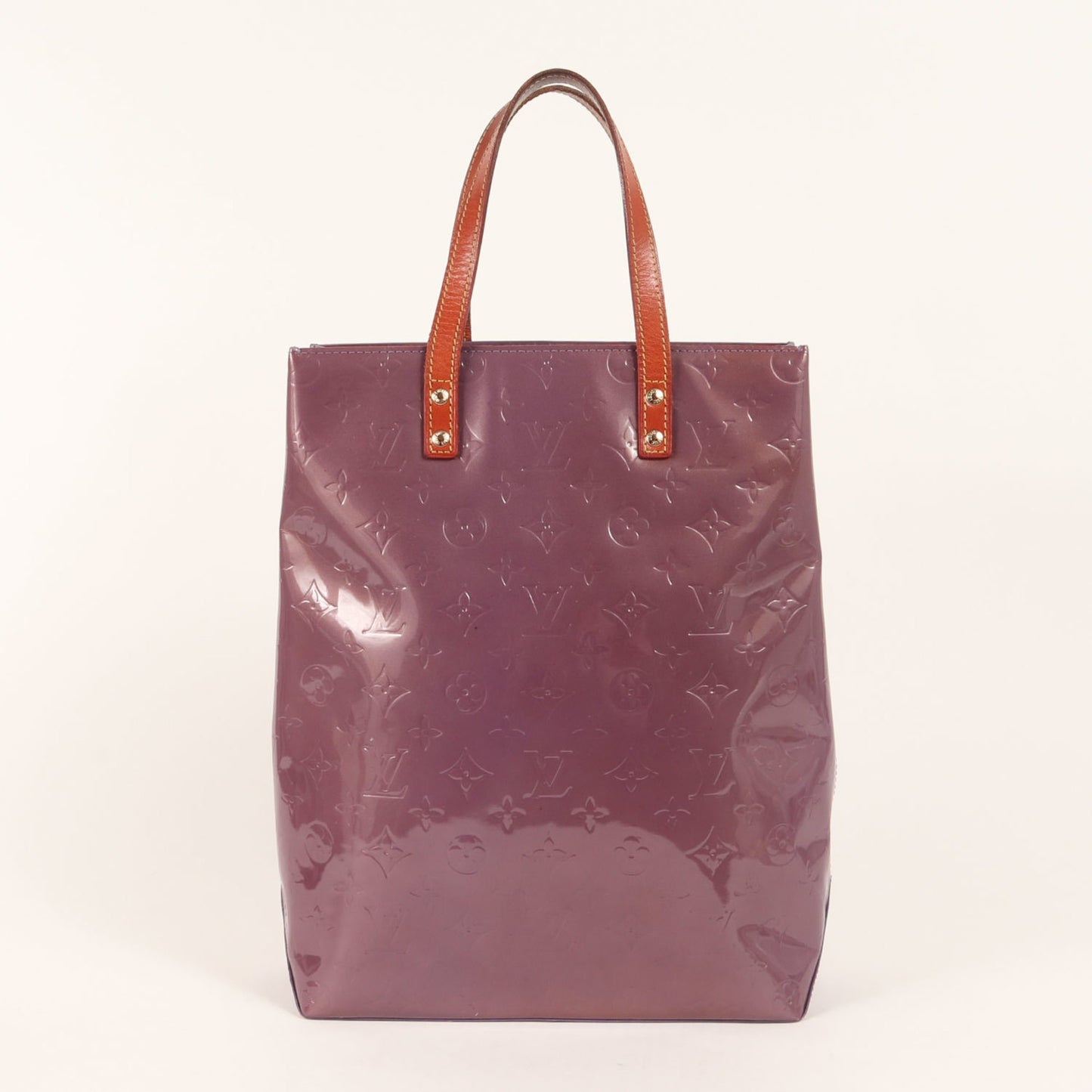 Louis Vuitton Monogram Vernis Reed Mm Tote Bag