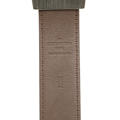 Louis Vuitton Monogram Santur Lv Cut Belt Size: 80/32 M6888W Brown Pvc Leather