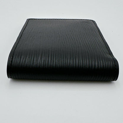 Louis Vuitton Louis Vuitton Bi-Fold Wallet Epi Portefeuille Multiple Leather M60662 Black