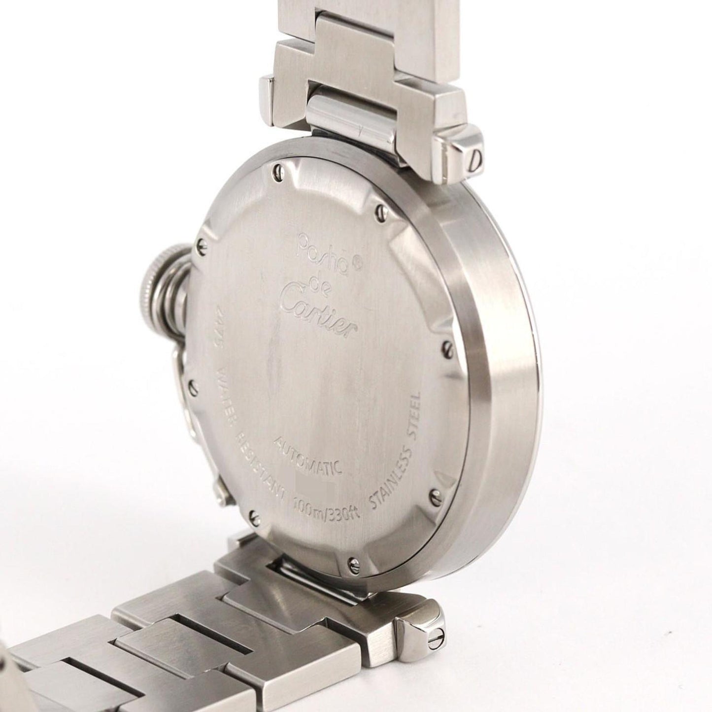 Cartier Pasha C Grande Date W31047M7 Stainless Steel Automatic Watch