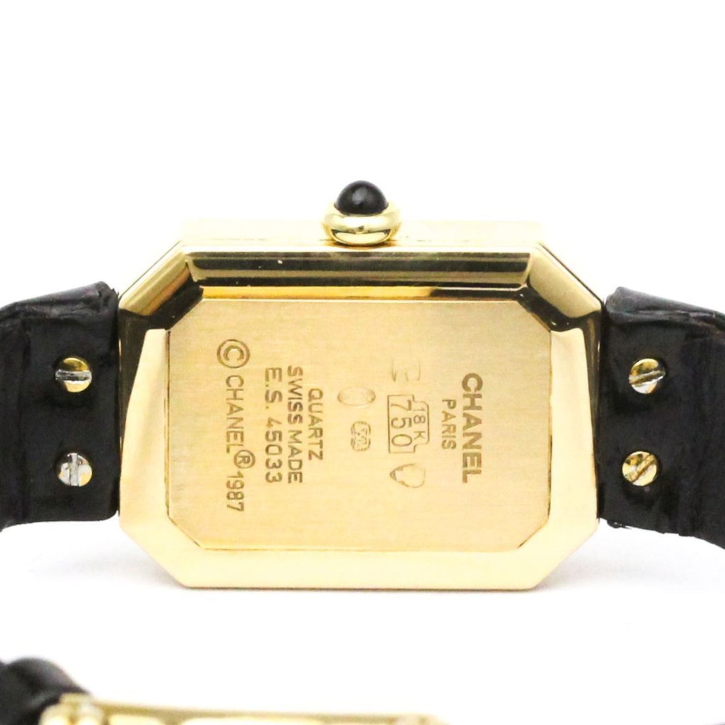 Chanel Premiere 18K Gold Leather Quartz