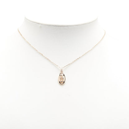 Cartier Double C Chain Pendant Necklace In 18K Pink Gold