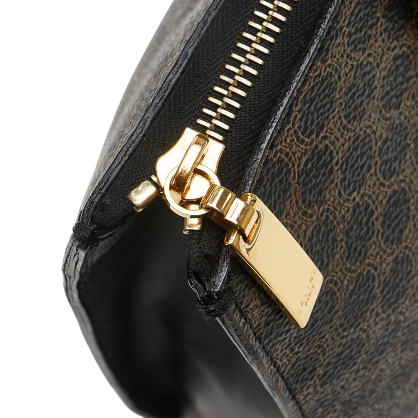 Celine Macadam Handbag In Black