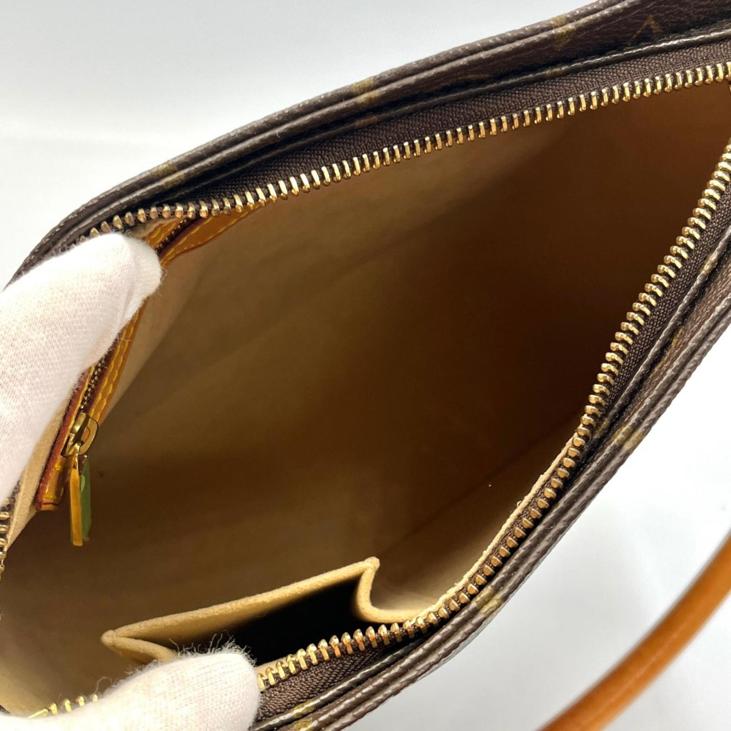 Louis Vuitton Looping Mm M51146 Monogram Canvas Brown Handbag