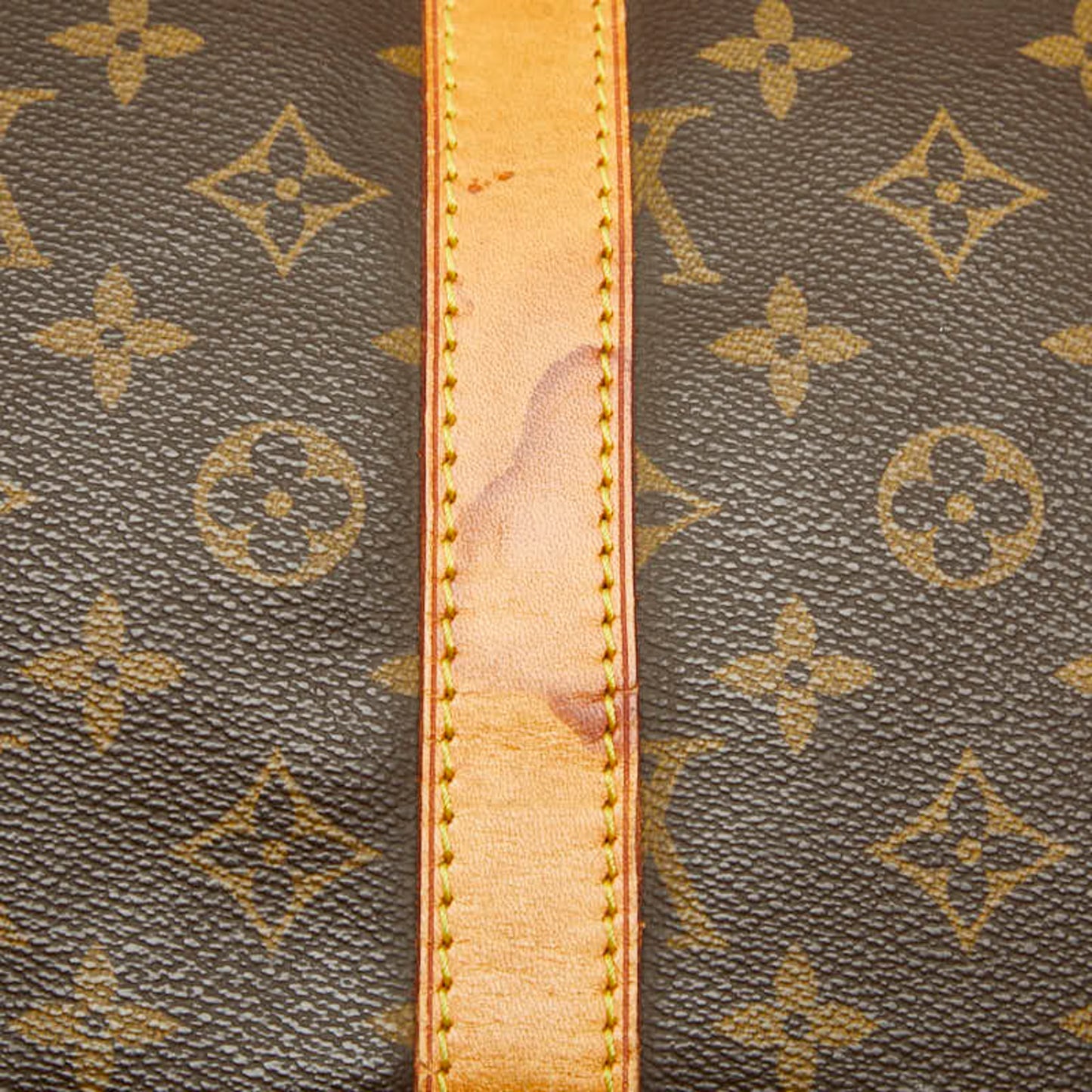Louis Vuitton Monogram Keepall 55 Boston Bag/Travel Bag M41424 Brown Leather