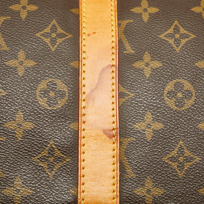 Louis Vuitton Monogram Keepall 55 Boston Bag/Travel Bag M41424 Brown Leather