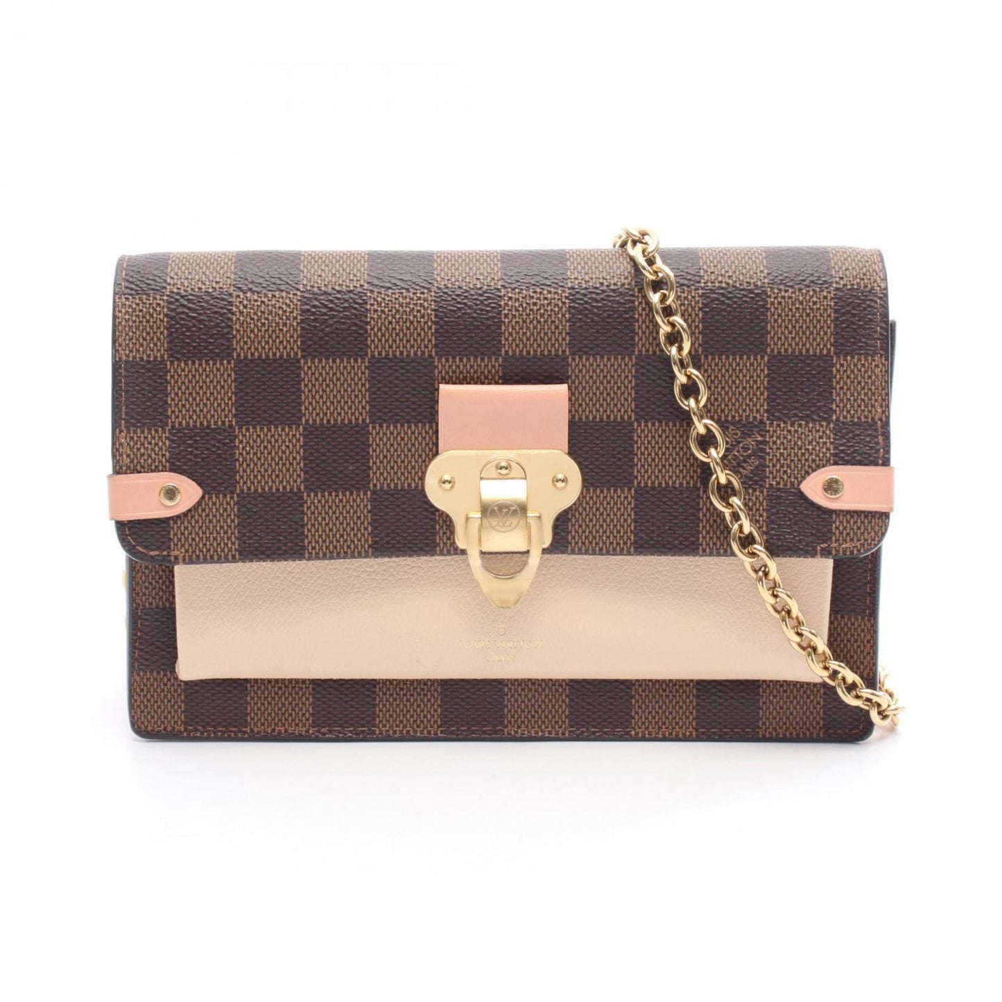 Louis Vuitton Portefeuille Vavin Damier Ebene Creme Shoulder Bag
