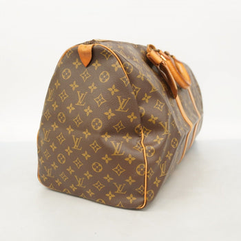 Louis Vuitton Monogram Keepall 55 Boston Bag M41424 Brown