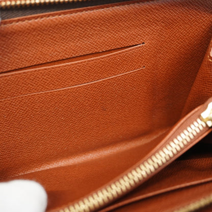 Louis Vuitton Monogram Porte Monne Zip Long Wallet M61727 Brown