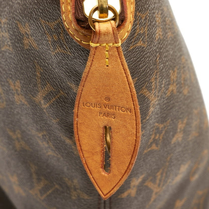 Louis Vuitton Monogram Lockit Mm Handbag Tote Bag M40606 Brown Pvc Leather