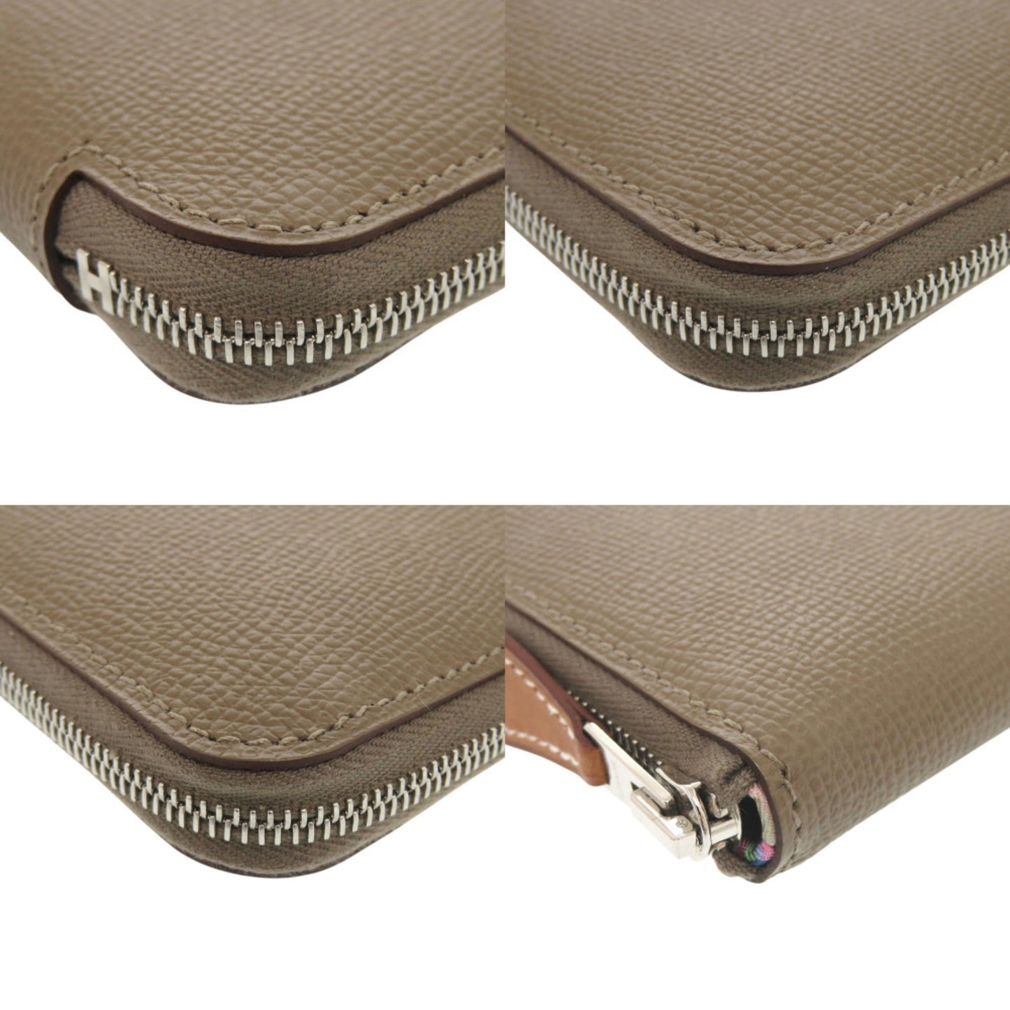 Unused Herms Azap Silk In Compact Coin Case