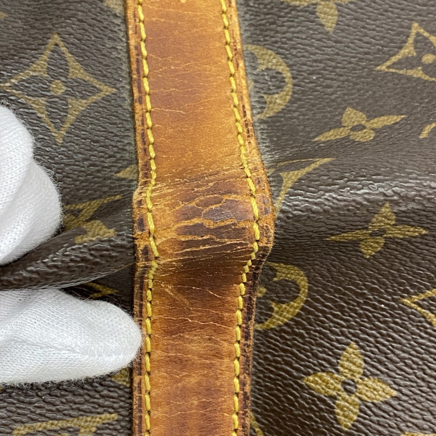 Louis Vuitton Monogram Keepall Bandouliere 50 Boston Bag M41416 Brown