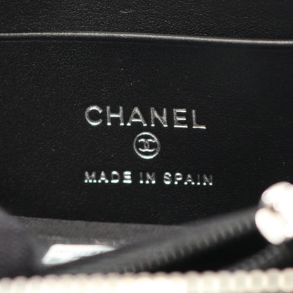 Chanel Matelasse Coco Mark Star Round Wallet In Grained Calfskin Leather