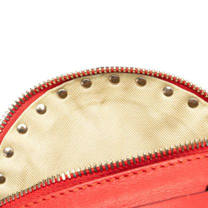 Valentino Rockstud Backpack Red Leather
