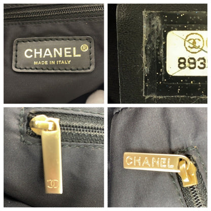 Chanel New Travel Line Neutral Tote Mm Black With Gold Hardware