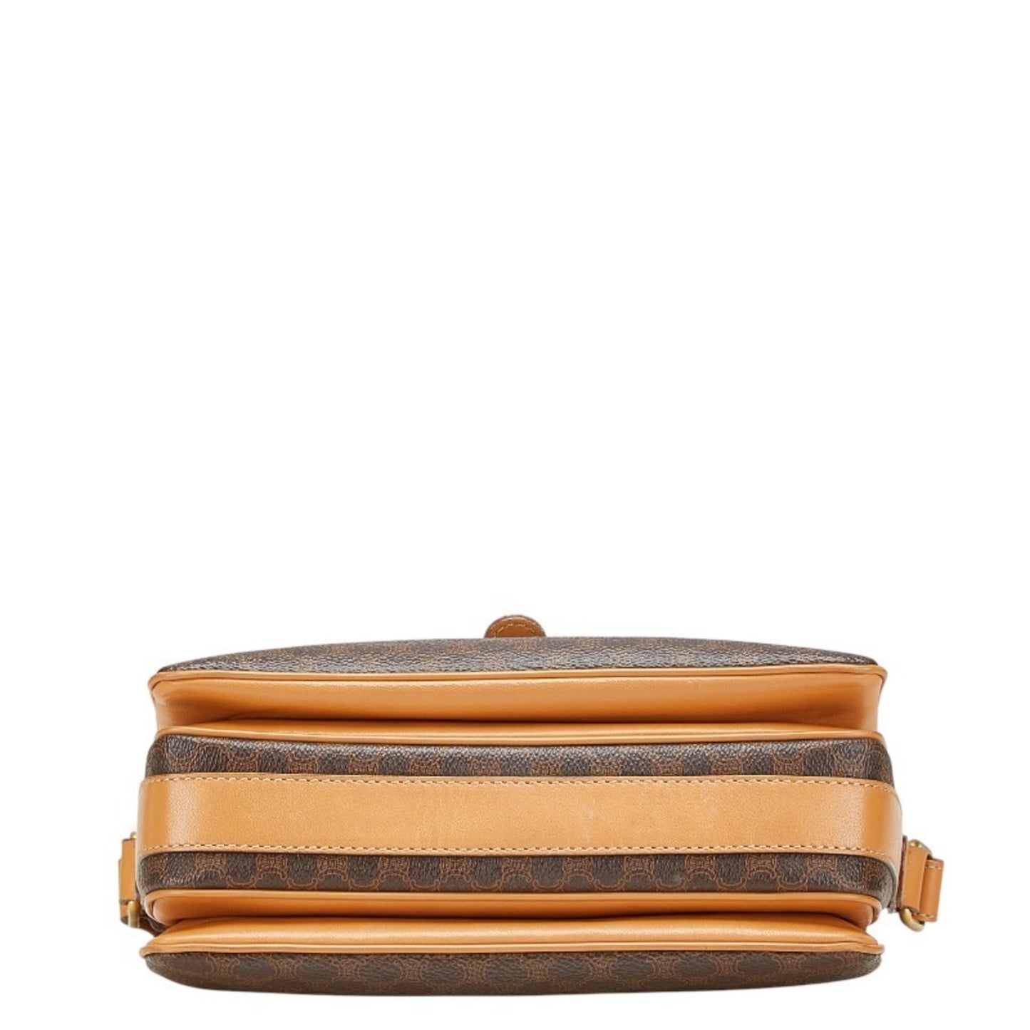 Celine Macadam Crossbody Shoulder Bag In Brown