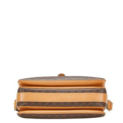 Celine Macadam Crossbody Shoulder Bag In Brown