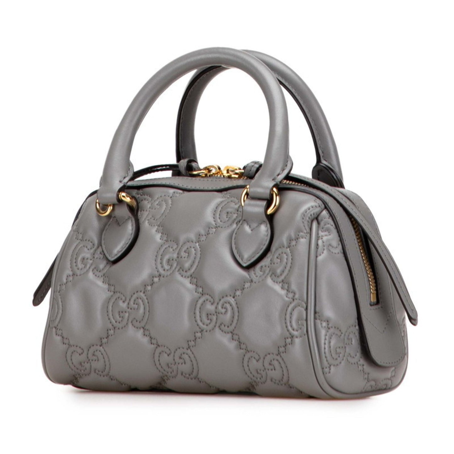 Gucci Gg Matelasse Quilted Mini Boston Bag/Shoulder Bag