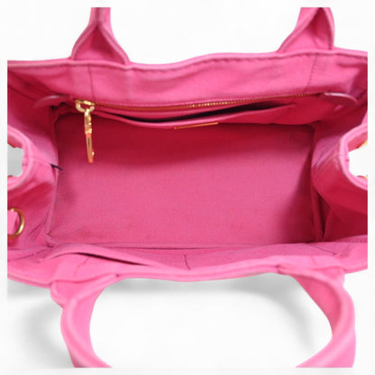 Prada Mini Canapa Denim X Pink Handbag
