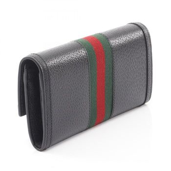 Gucci Ophidia Web Stripe Bifold Long Wallet