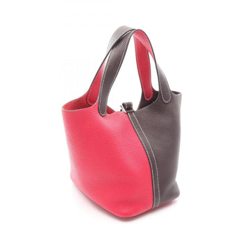 Hermes Herms Picotin Pm Rouge Serie Rose Mexico Handbag In Taurillon Clemence Leather