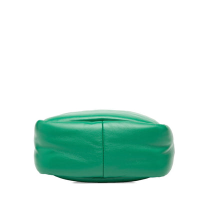 Prada Triangle Logo Plate Mini Handbag/Shoulder Bag 2Way 1Ba359 Green Leather