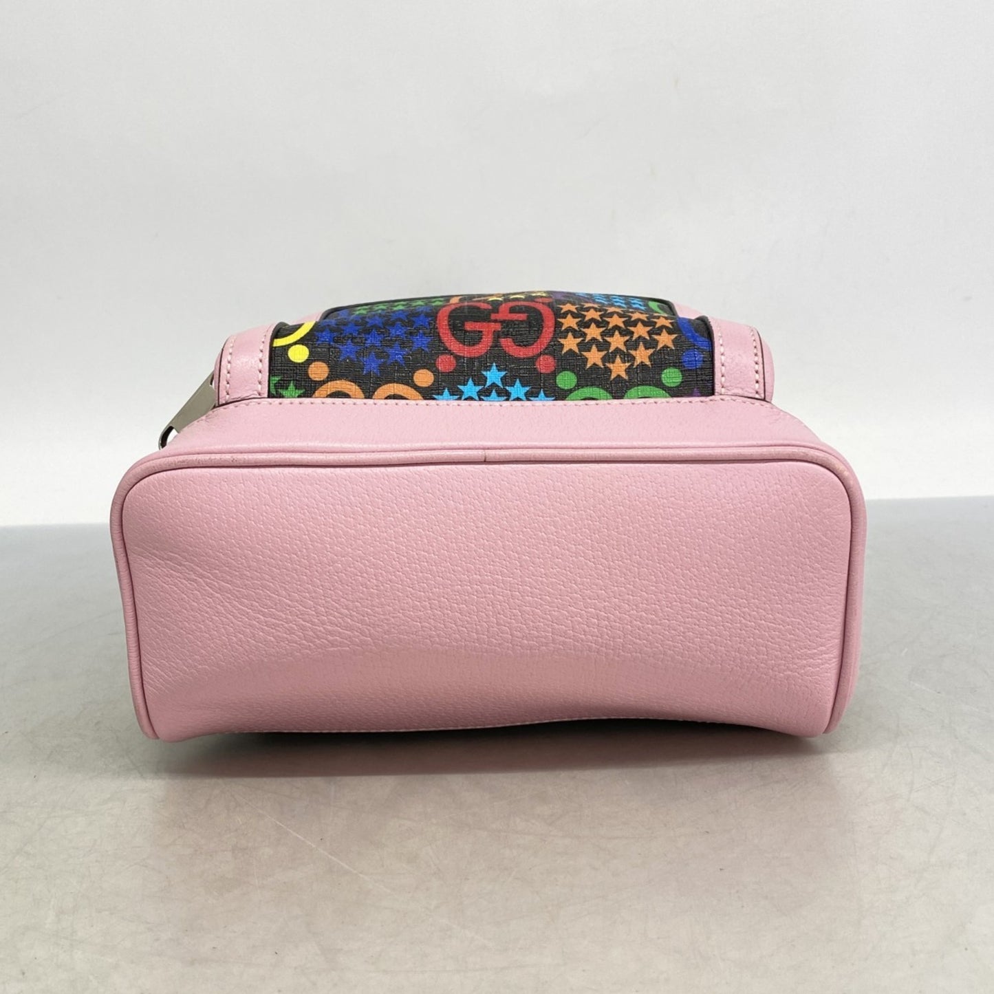 Gucci Gg Psychedelic Backpack 601296 Leather Pink Multicolor