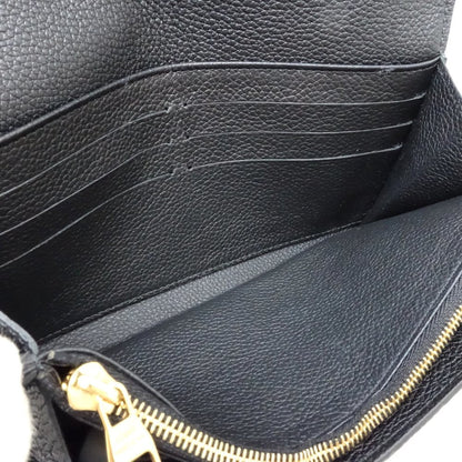 Louis Vuitton Louis Vuitton Long Wallet M80496 Portefeuille Sarah Monogram Bicolor Empreinte Black