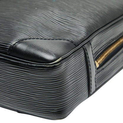 Louis Vuitton Epi Porte-Document Voyage Business Briefcase M59162 Noir Black Leather