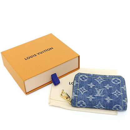 Louis Vuitton Lv Remix Zippy Coin Purse In Monogram Denim Blue M82957 Wallet