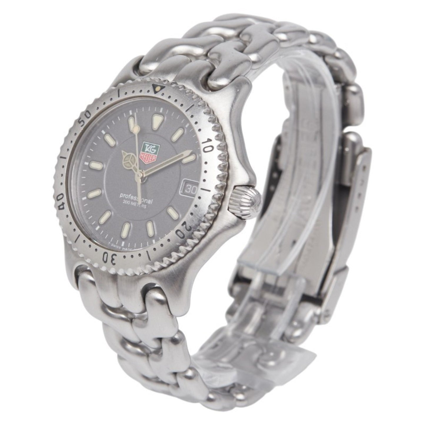 Tag Heuer Cell Watch Wg1213-K0 Quartz Gray Dial Stainless Steel Boys' Heuer