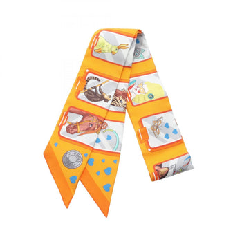 Herms Twilly Hermes Story Silk Scarf