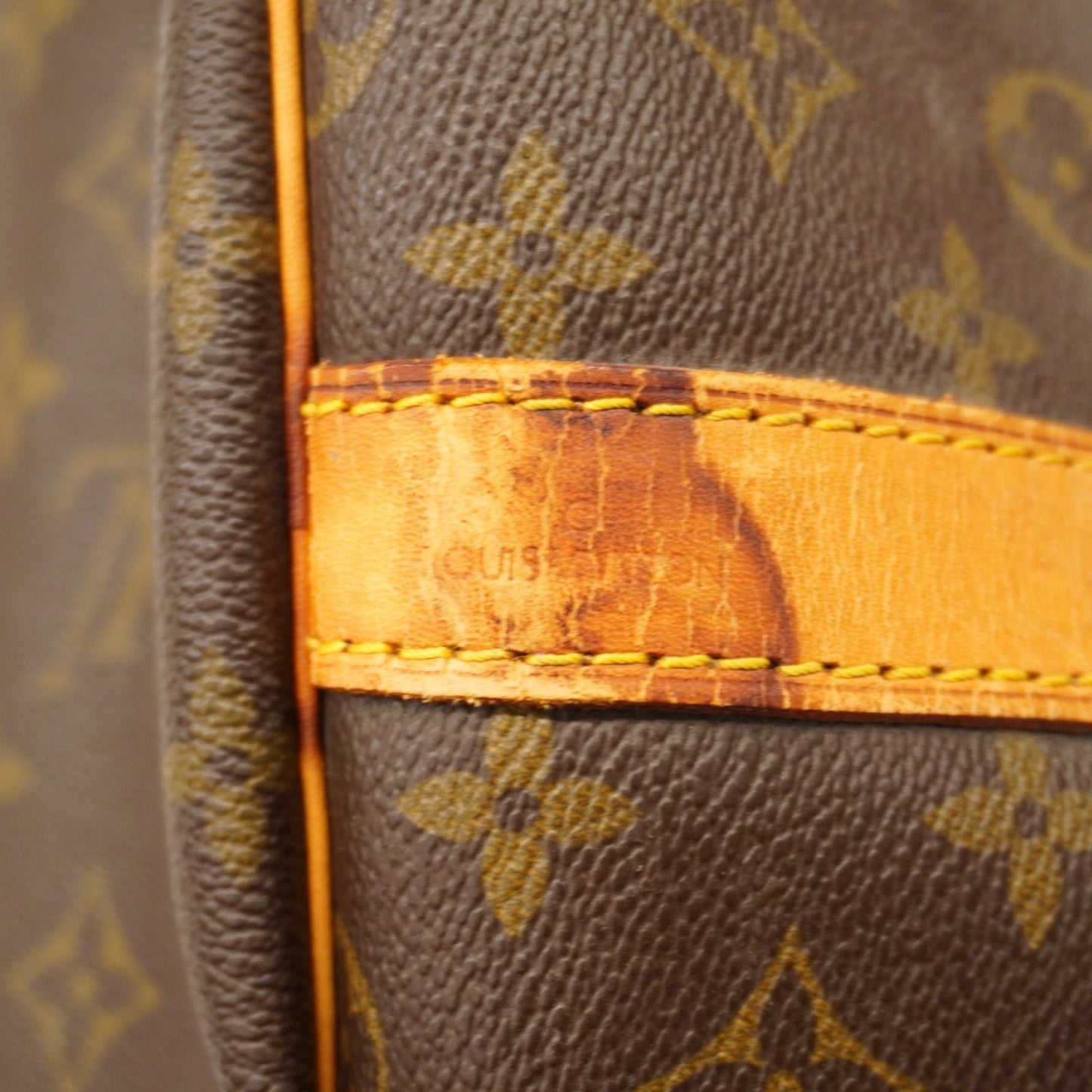 Louis Vuitton Monogram Keepall Bandouliere 60 Boston Bag M41412 Brown